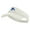 White, variant on Perch Fish Embroidered Athletic Jersey Mesh Sports Visor - White OSFM