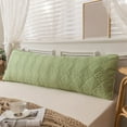thumbnail image 2 of Extra Long Double Pillowcase for Couples Queen Size Pillow Cover Quilted Fabric for Side Sleepers(Green), 2 of 6