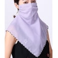 thumbnail image 2 of pitrice Women Summer Chiffon Bandana Cycling Face Neck Protection Sunscreen Printed Breathable Scarf, 2 of 6