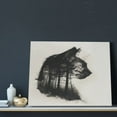 thumbnail image 3 of Lsque Double Exposure Cat Forest Print Wall Art – Decorative Picture for Living Room, Bedroom, and Office (Horizontal), 3 of 6