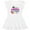 AA-White, variant on Inktastic Cutest Cowgirl in Town with Cowgirl Hat and Boots Girls Toddler Dress