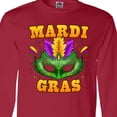 thumbnail image 4 of Inktastic Mardi Gras with Green Masquerade Mask Long Sleeve T-Shirt, 4 of 5