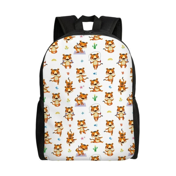 Balery Tigers go in for Sports Mochila - Mochila Estilosa y Duradera para Laptop de 15 Pulgadas con Tela Oxford Impermeable