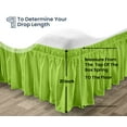 thumbnail image 3 of SGI Bedding 21 Inch Wrap Around Bedskirt | Microfiber Wrap Around Bed Skirt | Fade-Resistant, Wrinkle-free, Anti-static, Decorative, Extra Storage Space, Clutter-Free | Wyoming King, Parrot Green, 3 of 8