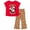 Red / leopard, variant on Disney Minnie Mouse T-Shirt and Flare Leggings Outfit Set Infant to Big Kid