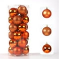 thumbnail image 3 of Hvmvliv Christmas Ornaments 24Pcs 60mm Christmas Balls Ornaments Necessary Christmas Tree Decorations Shatterproof Christmas Decorations Indoor for Home Holiday Party Decoration Orange, 3 of 3