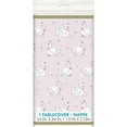 thumbnail image 3 of Swan Birthday Plastic Party Tablecloth, 84 Inch x 54 Inch, 3 of 3