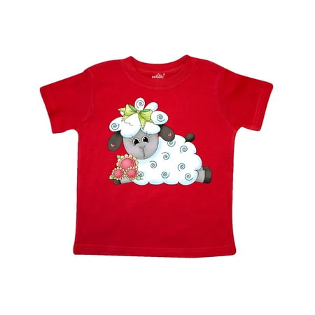 

Inktastic Little Bow Sheep Gift Toddler Boy Girl T-Shirt