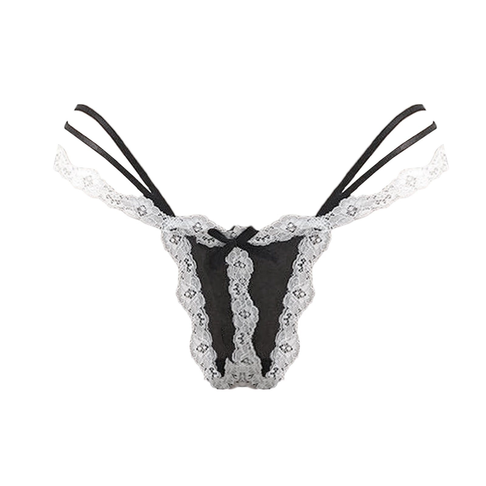 Pack Sexy Women Satin Thongs Panties G String Lace Underwear Briefs Girls  Lingerie Low Waist Female Underpants Black White Womens From Hemplove,  $22.71