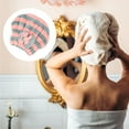 thumbnail image 7 of Coral Fleece Hair Drying Towel Dry Cap Adult Hair Drying Towel Lightweight Strong Absorbent Gray Pink, 7 of 7