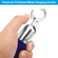 thumbnail image 4 of Unique Bargains 5 Feet Blue Velvet Stanchion Rope, Crowd Control Barrier Rope with Snap Hook, Silver, 4 of 6