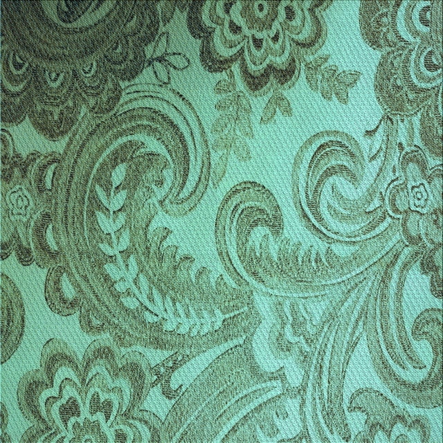 Ahgly Company Machine Washable Indoor Square Transitional Medium Turquoise Green Area Rugs, 4' Square