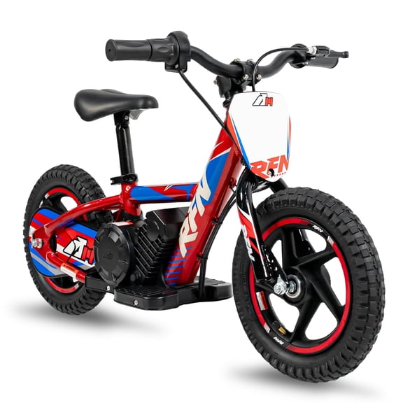 RFN Kids 24V Electric Balance Bike – 170W Motor, 2-Speed Mode, 12" Off Road Electric Dirt Bike, Safe Starter Ebike for Ages 3 