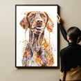 thumbnail image 6 of Wirehaired Vizsla Dog Canvas Wall Art Prints,Watercolor Dog Art Canvas Painting Poster,Pet Canvas Painting Puppy Artwork 8x12 inches, 6 of 6