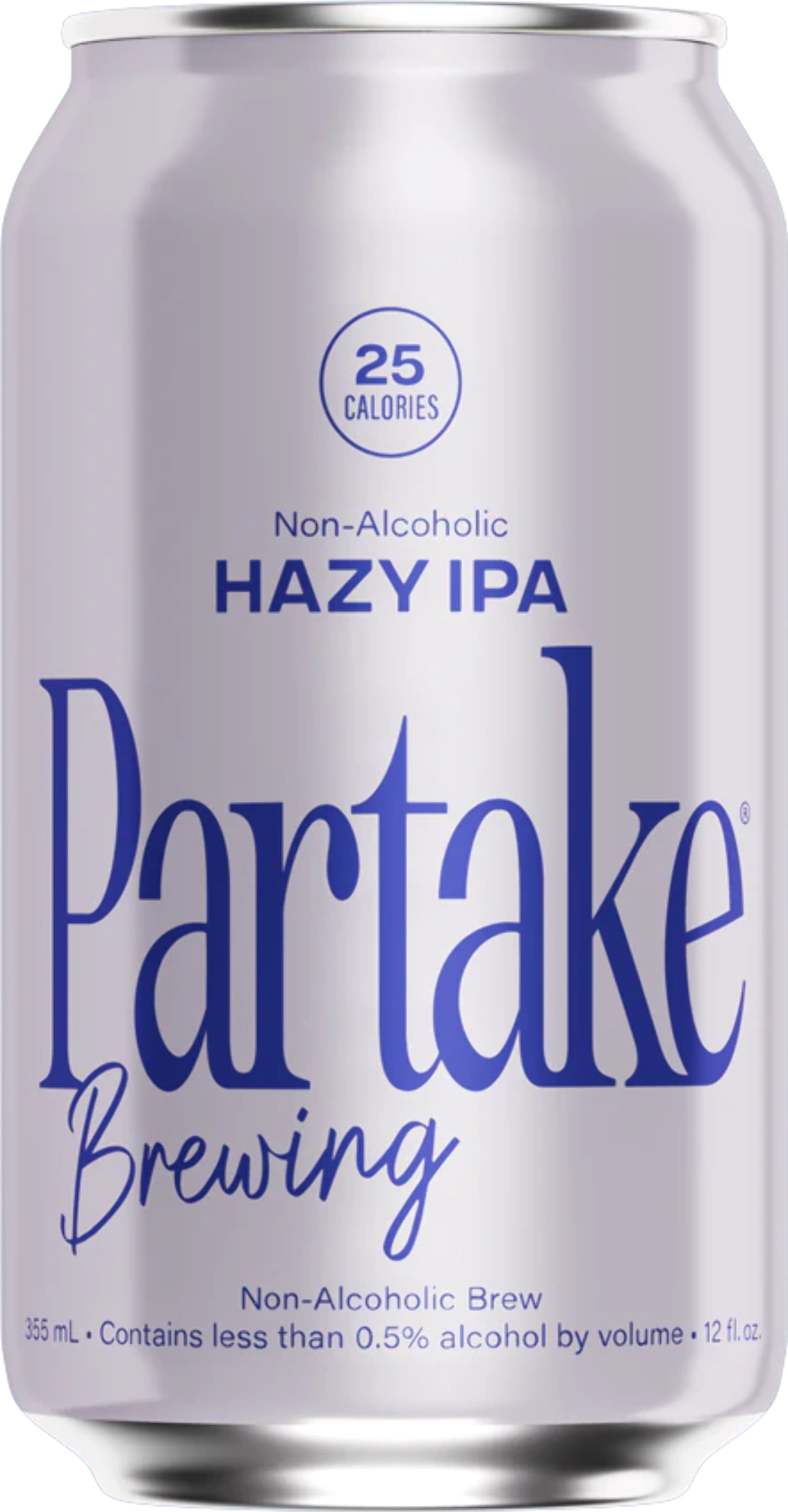 Partake Non Alcoholic Craft Brew, Hazy IPA, 24 Pack 12oz Cans, Low Calorie, Low Carb