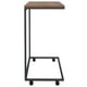 thumbnail image 4 of Mesa auxiliar VidaXL negra con ruedas 55x35x70 cm Madera mecanizada, 4 of 5