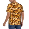 thumbnail image 2 of Uemuo Desert Camouflage Print Mens Polo Shirts Baseball T-shirt Performance Short Sleeve Golf Shirt Moisture Wicking Athletic Casual Collared T-Shirt-Large, 2 of 7