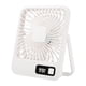 thumbnail image 1 of Ventilador de escritorio pequeño USB con velocidad ajustable, portátil, silencioso, para verano Blanco, 1 of 9