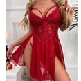 thumbnail image 3 of Vestido de lencería para mujer tela de poliéster fácil de ajustar correa de espagueti amigable con la piel ropa de dormir transpirable para fiesta temática ANGGREK Otros, 3 of 7