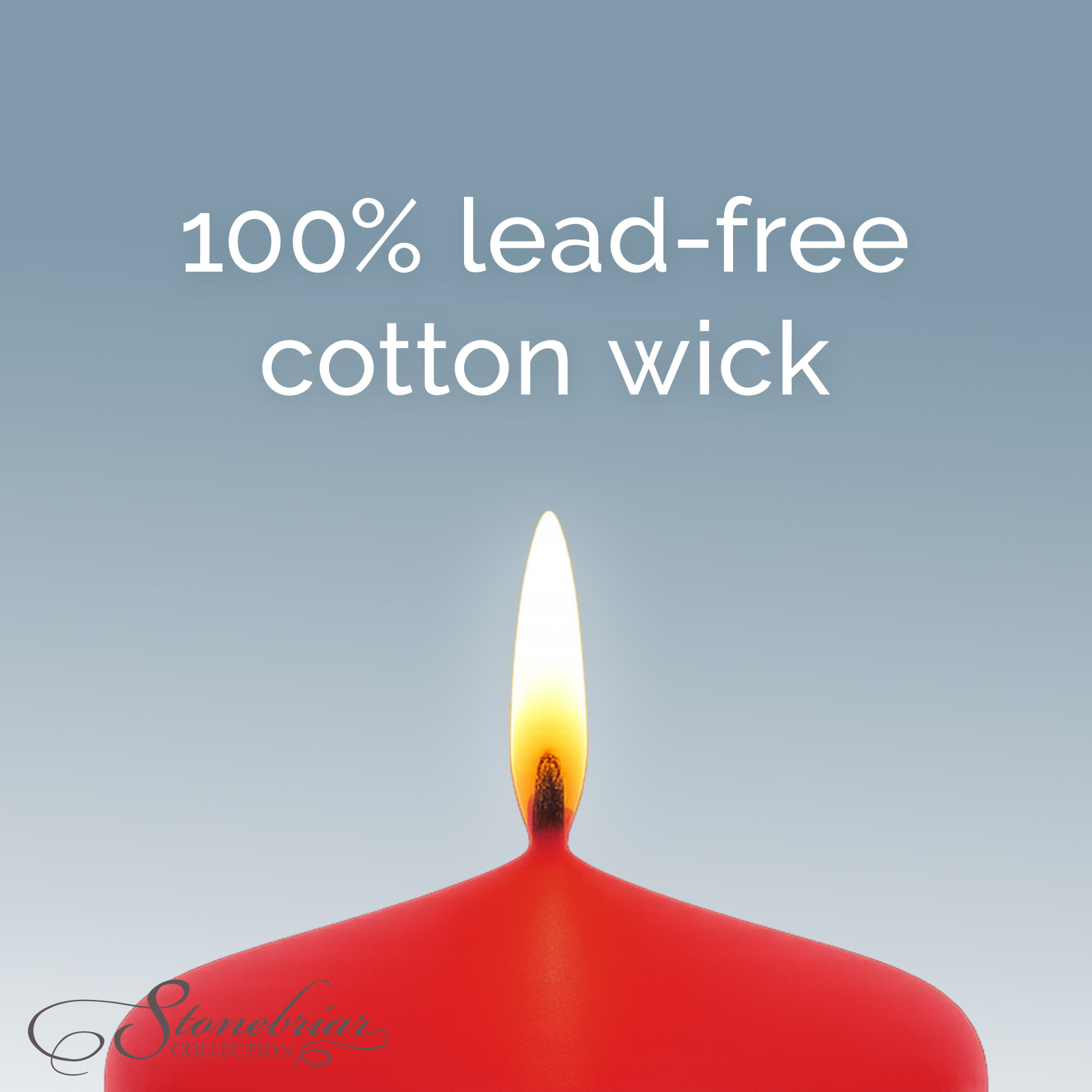 Stonebriar Unscented Pillar Candles – 80 Hour Burn Time, Long-Lasting Wax Candles for Weddings, Holidays, Home Décor & Special Events, Pack of 6, Red, 3" x 8"