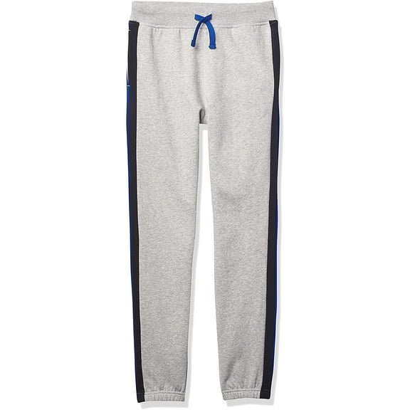 Nautica Boys Basic Fleece Jogger Sweatpants 10-12 Grey Heather