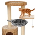 thumbnail image 2 of OULII Arbre à Chat Hamac Nid pour Chat Lit Peluche Usage Intérieur 1 Pcs, 2 of 6