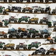 thumbnail image 4 of Monster Jam Tracks Novelty Kid's Black 100% Microfiber 5-Piece Bed Set, Twin, 4 of 8