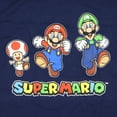 thumbnail image 2 of Super Mario Men's Toad Mario And Luigi Running Graphic Print T-Shirt, 2 of 3