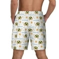 thumbnail image 2 of Haiem Sea Turtle Basking in the Sun Mens Swim Trunks with Compression Liner 2 in 1 Swimming Shorts Stretch Swimwear Quick Dry,Board Shorts-XX-Large, 2 of 9
