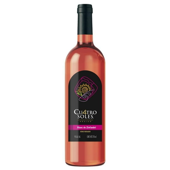 Pack de 6 Vino Rosado Cuatro Soles Blanc Zinfandel 750 ml