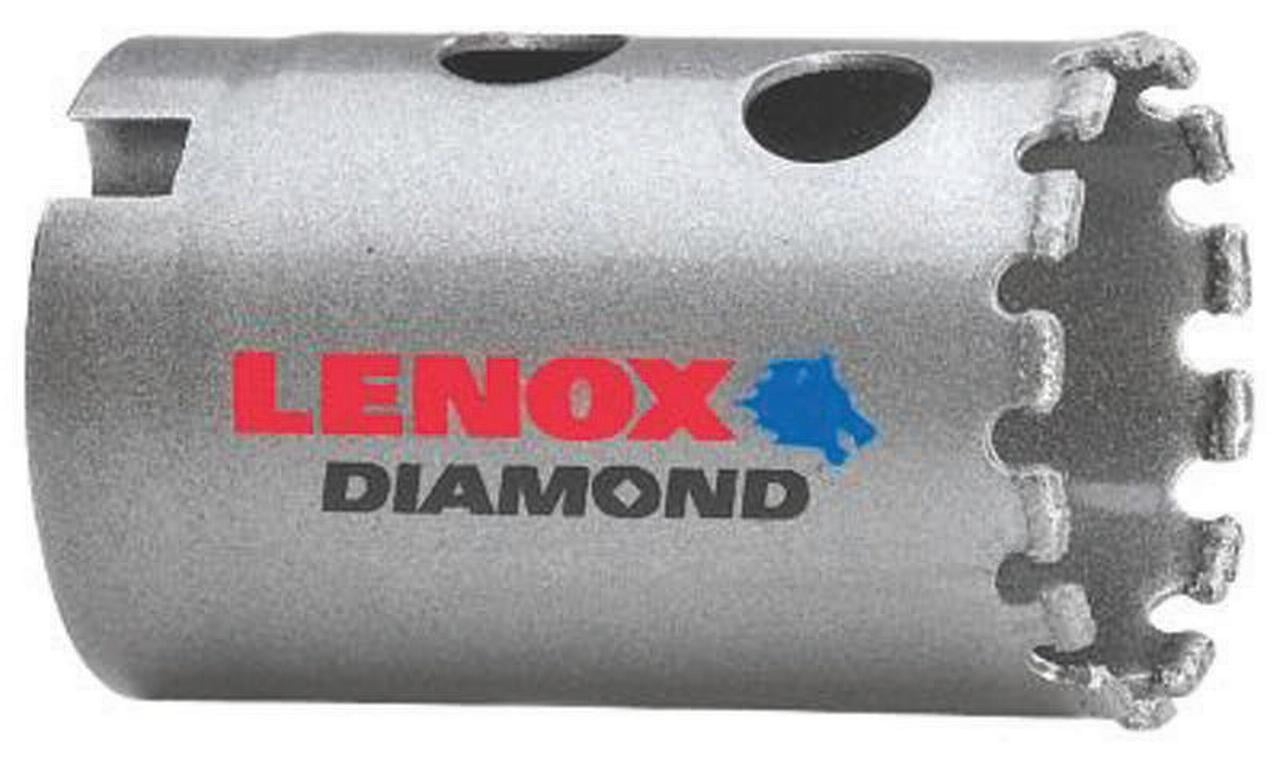Lenox 1211520DGHS Standard Hole Saw, 1-1 4 in Dia, 1-5 8 in, 20 Grit, 500 rpm, Nickel... by Lenox