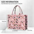 thumbnail image 3 of Large Capacity Tote Bag,Pink Cute Dachshund Dog and Love Heart Handbag Fashion Luxury Tote Bag,15.7"x13"x 5.1" Inches,Laptop Compatible, 3 of 6