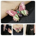 thumbnail image 6 of LULULION Rhinestone Butterfly Pin Multi-Color Alloy for Clothing and Hats, 6 of 6