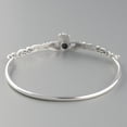 thumbnail image 2 of Sterling Silver Irish Claddagh Celtic Knot Bangle Bracelet, 2 of 6