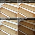 thumbnail image 5 of Pure Era Bullnose Carpet Stair Treads Protector Cover 9" x 30" Indoor Non Slip Self Adhensive Set of 12,Khaki Mini Diamond Trellis, 5 of 11