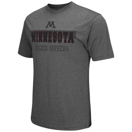 - Mens NCAA Minnesota Golden Gophers Short Sleeve Tee Shirt (Heather Charcoal)