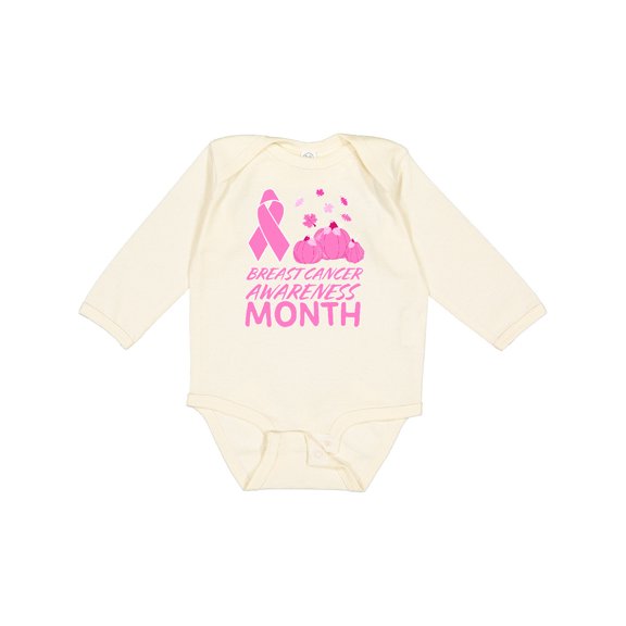 Inktastic Breast Cancer Awareness Month- October Boys or Girls Long Sleeve Baby Bodysuit