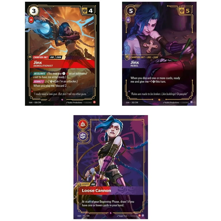 Riftbound: League of Legends: Champion Deck - Jinx -Origins Trading Card  Game, Battle Deck-Building, Ready-To-Play Character, Paper Playmat, Booklet  - Walmart.com