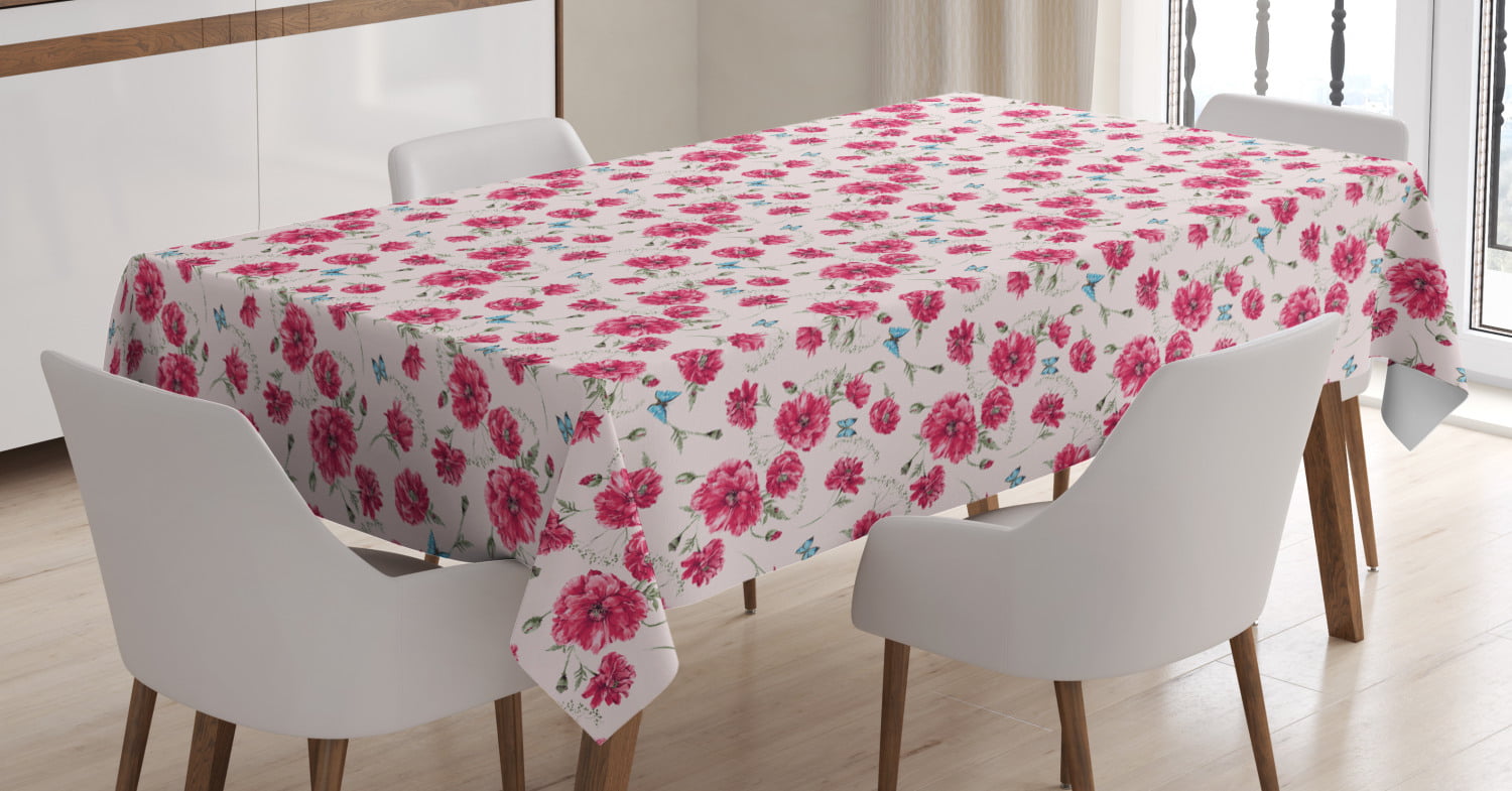Pastel Camouflage The Great Rectangle Tablecloths Waterproof Wrinkle Resistant Decorative Fabric Table Cover for Kitchen 60X90