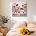 thumbnail image 4 of Canvas Wall Art, Christmas Framed Canvas Prints for Living Room Bathroom, Cute Santa Claus Reindeer Red Xmas Balls Snowy Grey Gallery Wrapped Wall Decor for Home Office, Gifts, 12"x12" Ship Next Day, 4 of 9