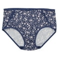 thumbnail image 3 of Delta Burke Intimates Women's Plus Size Sexy Classic High Rise Brief Panties (5Pr) (X-Large, Navy Blue Pink Florals), 3 of 13