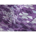 thumbnail image 4 of Ambesonne Spring Quilted Bedspread Set 3 Pcs, Spring Romantic Meadow, King Size, Purple White, 4 of 5
