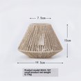 thumbnail image 1 of Handcrafted Paper Woven Lampshade with Rustic Charm - Easy Install, Durable Export-Quality Design for Living Room, Study, Café, Restaurant & Hotel Decor (XH22-187 Small) – Serene Natural Vibe, 1 of 6
