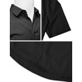 thumbnail image 4 of H2H Mens Dress Fitted Short Sleeve Dress Shirts Elastic Casual Button Down Shirts (CMTSTS056), 4 of 6