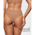 thumbnail image 3 of Ropa interior INLYRIC Inbarely Soft Cheeky Bikini para mujer, paquete de 3, 3 of 6