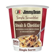 Jimmy Dean Simple Scrambles Quick Breakfast Cup, Steak & Cheddar,5.35 oz.
