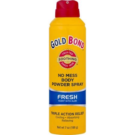 GOLD BOND No Mess Body Powder Spray Fresh Scent, (Best Smelling Body Powder)