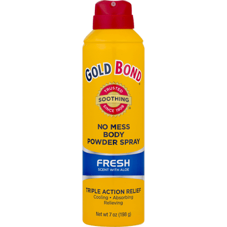 Bath Body Powder - GOLD BOND No Mess Body Powder Spray Fresh Scent, 7oz