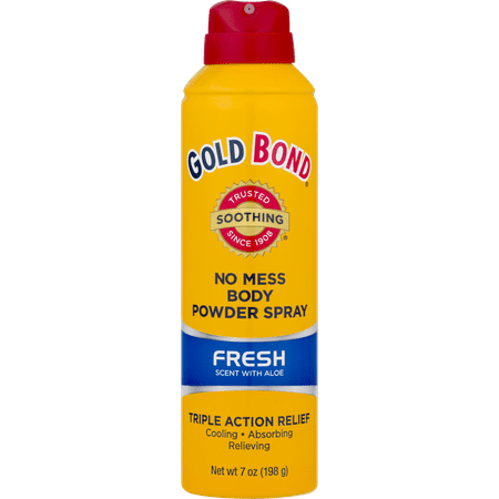 GOLD BOND No Mess Body Powder Spray Fresh Scent,