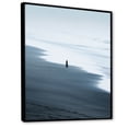 thumbnail image 2 of Designart "Beach Photo Seaside Simplicity VII" Nautical & Beach Floater Framed Wall Art Living Room, 2 of 7